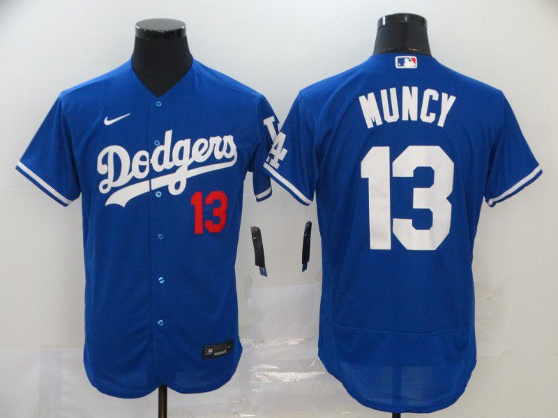 Men Los Angeles Dodgers #13 Muncy Blue Nike Elite MLB Jerseys->youth mlb jersey->Youth Jersey